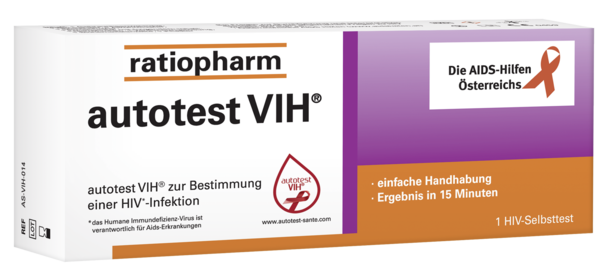 Sie sehen eine Packung DIAG.AUTOTEST VIH RTP, 1 Stück, Produktbild: 01 DIAG.AUTOTEST VIH RTP, 1 Stück, A-Nr.: 4879466 - 01