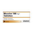 Sie sehen eine Packung Mexalen® 500 mg Tabletten, 30 Stück, Produktbild: 01 Mexalen® 500 mg Tabletten, 30 Stück, A-Nr.: 3909774 - 01