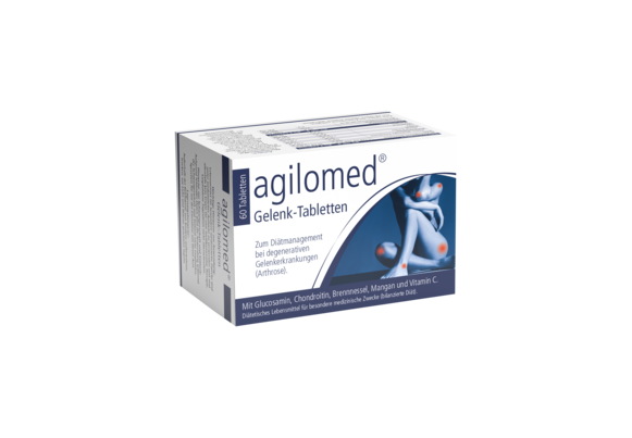 Sie sehen eine Packung Agilomed Gelenk-Tabletten 60 Stück, 60 Stück, Produktbild: 01 Agilomed Gelenk-Tabletten 60 Stück, 60 Stück, A-Nr.: 3747395 - 01