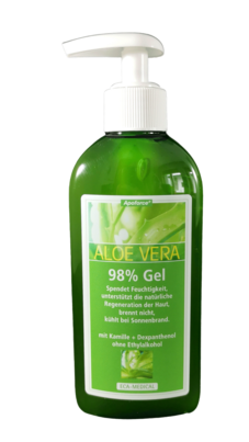 Sie sehen eine Packung ALOE VERA GEL 98% APOFORCE, 200 Milliliter, Produktbild: 01 ALOE VERA GEL 98% APOFORCE, 200 Milliliter, A-Nr.: 2703711 - 01