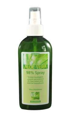 Sie sehen eine Packung Apoforce Aloe Vera 98% Spray 200ml, 200 Milliliter, Produktbild: 01 Apoforce Aloe Vera 98% Spray 200ml, 200 Milliliter, A-Nr.: 2703728 - 01