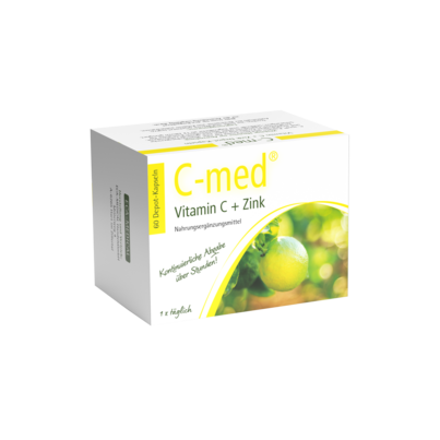 C-Med Vitamin C + Zink Depotkapseln, 60 Stück, A-Nr.: 3252995 - 01