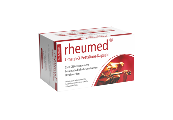 Sie sehen eine Packung Rheumed Kapseln 60 Stück, 60 Stück, Produktbild: 01 Rheumed Kapseln 60 Stück, 60 Stück, A-Nr.: 3551226 - 01