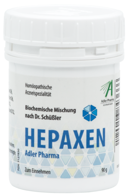 Sie sehen eine Packung Schüßler Hepaxen, 90 Gramm, Produktbild: 01 Schüßler Hepaxen, 90 Gramm, A-Nr.: 3127830 - 01