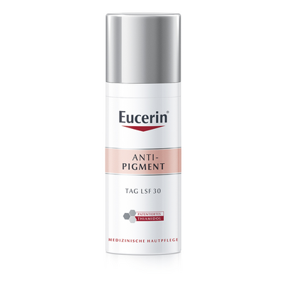 Sie sehen eine Packung EUC ANTI-PIGMENT T LSF30, 50 Milliliter, Produktbild: 01 EUC ANTI-PIGMENT T LSF30, 50 Milliliter, A-Nr.: 4935779 - 01