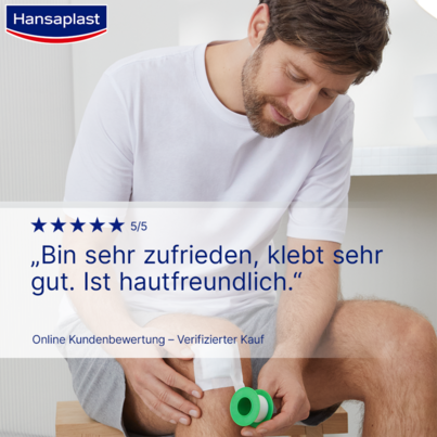 Sie sehen eine Packung HANSAPL.SENS FIX 5MX2,50CM, 1 Stück, Produktbild: 04 HANSAPL.SENS FIX 5MX2,50CM, 1 Stück, A-Nr.: 3287456 - 04