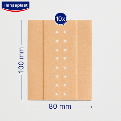 Sie sehen eine Packung Hansaplast CLASSIC 1m x 8cm, 1 Stück, Produktbild: 02 Hansaplast CLASSIC 1m x 8cm, 1 Stück, A-Nr.: 5013622 - 02