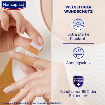 Sie sehen eine Packung Hansaplast CLASSIC 1m x 8cm, 1 Stück, Produktbild: 03 Hansaplast CLASSIC 1m x 8cm, 1 Stück, A-Nr.: 5013622 - 03