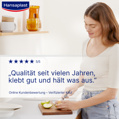 Sie sehen eine Packung Hansaplast CLASSIC 1m x 8cm, 1 Stück, Produktbild: 05 Hansaplast CLASSIC 1m x 8cm, 1 Stück, A-Nr.: 5013622 - 05