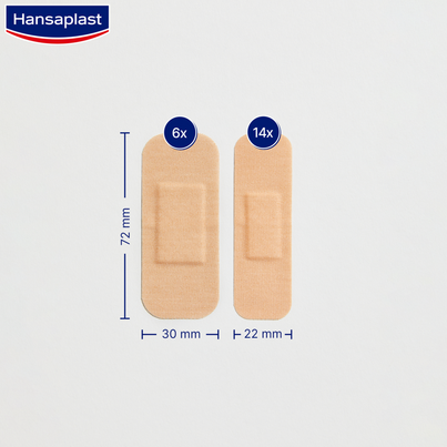 Sie sehen eine Packung Hansaplast Elastic Strips, 20 Stück, Produktbild: 04 Hansaplast Elastic Strips, 20 Stück, A-Nr.: 2404724 - 04