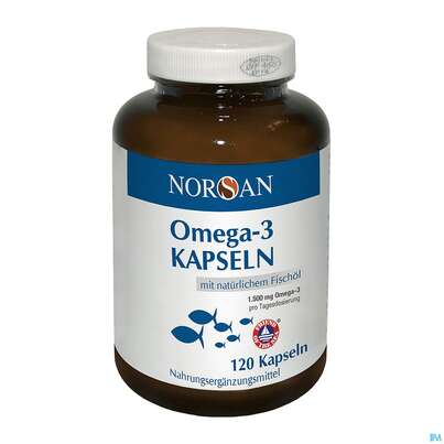 Sie sehen eine Packung NORSAN OMEGA 3 KPS, 120 Stück, Produktbild: 03 NORSAN OMEGA 3 KPS, 120 Stück, A-Nr.: 4552529 - 03