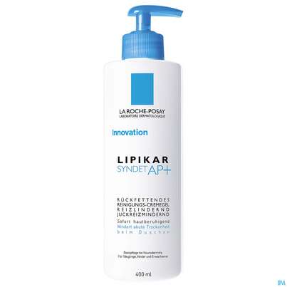 Sie sehen eine Packung LA ROCHE LIPIKAR SYNDET AP+, 400 Milliliter, Produktbild: 01 LA ROCHE LIPIKAR SYNDET AP+, 400 Milliliter, A-Nr.: 4544808 - 01