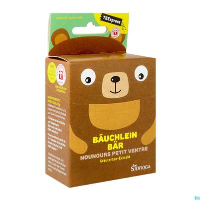 Sie sehen eine Packung Sidroga TEExpress Bäuchlein Bär, 15 Stück, Produktbild: 03 Sidroga TEExpress Bäuchlein Bär, 15 Stück, A-Nr.: 4588958 - 03
