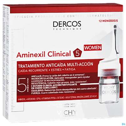 Sie sehen eine Packung VICHY AMINEXIL CLINIC.5 FRAU, 126 Milliliter, Produktbild: 01 VICHY AMINEXIL CLINIC.5 FRAU, 126 Milliliter, A-Nr.: 4559632 - 01