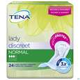 Sie sehen eine Packung Inkontinenz Tena Discreet Einlage Normal 760486 24st, Produktbild: 01 Inkontinenz Tena Discreet Einlage Normal 760486 24st, A-Nr.: 4596314 - 01