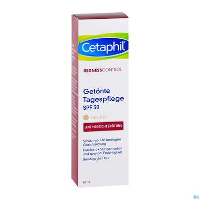 Sie sehen eine Packung Cetaphil Pro RednessControl getönte Tagespflege SPF 30, 50 Milliliter, Produktbild: 03 Cetaphil Pro RednessControl getönte Tagespflege SPF 30, 50 Milliliter, A-Nr.: 4731539 - 03