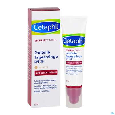 Sie sehen eine Packung Cetaphil Pro RednessControl getönte Tagespflege SPF 30, 50 Milliliter, Produktbild: 04 Cetaphil Pro RednessControl getönte Tagespflege SPF 30, 50 Milliliter, A-Nr.: 4731539 - 04