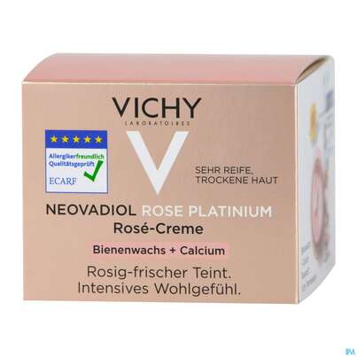 Sie sehen eine Packung Vichy Neovadiol Rose Platinum Tagespflege, 50 Milliliter, Produktbild: 02 Vichy Neovadiol Rose Platinum Tagespflege, 50 Milliliter, A-Nr.: 4732214 - 02