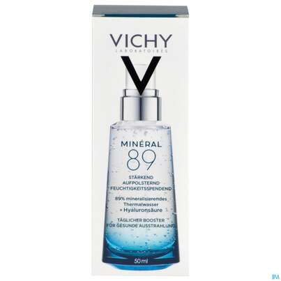 Sie sehen eine Packung Vichy Minéral 89 Hyaluron-Boost mit Sofort-Effekt, 50 Milliliter, Produktbild: 01 Vichy Minéral 89 Hyaluron-Boost mit Sofort-Effekt, 50 Milliliter, A-Nr.: 4613739 - 01