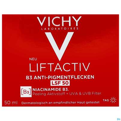 Vichy Liftactiv B3 Anti-pigmentflecken Creme Lsf50 50ml, A-Nr.: 5662504 - 05