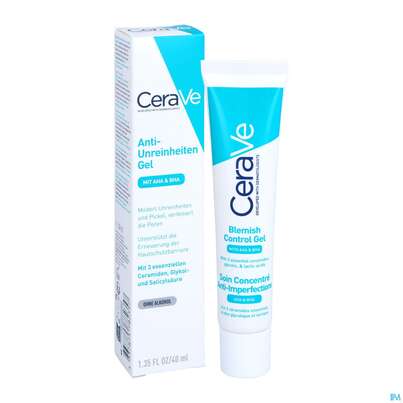 Sie sehen eine Packung CeraVe Anti-Unreinheiten Gel, 40 Milliliter, Produktbild: 05 CeraVe Anti-Unreinheiten Gel, 40 Milliliter, A-Nr.: 5672951 - 05