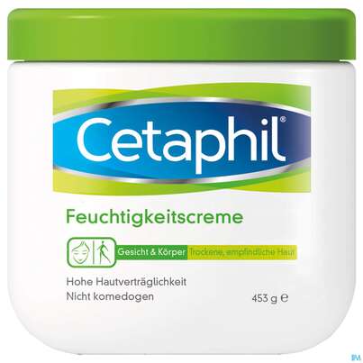 Sie sehen eine Packung Cetaphil Feuchtigkeitscreme , 453 Gramm, Produktbild: 01 Cetaphil Feuchtigkeitscreme , 453 Gramm, A-Nr.: 3072135 - 01