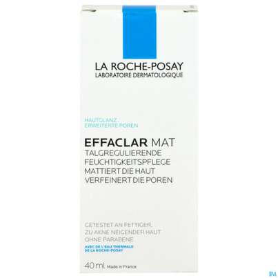 La Roche-Posay Effaclar Mat Mattierende, Talgregulierende Pflege, 40 Milliliter, A-Nr.: 3081068 - 01