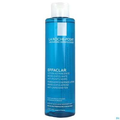 Sie sehen eine Packung La Roche-Posay Effaclar Porenverfeinernde Lotion, 200 Milliliter, Produktbild: 01 La Roche-Posay Effaclar Porenverfeinernde Lotion, 200 Milliliter, A-Nr.: 3069601 - 01
