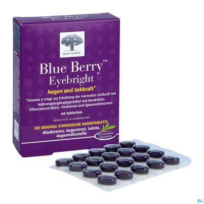 Sie sehen eine Packung Blue Berry Tabl New Nordic 60st, Produktbild: 07 Blue Berry Tabl New Nordic 60st, A-Nr.: 3094970 - 07