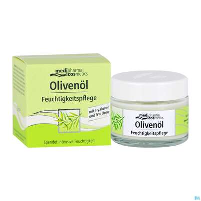 Sie sehen eine Packung Oliven Oel Dr.theiss Feuchtigkeitspflege 50ml, Produktbild: 06 Oliven Oel Dr.theiss Feuchtigkeitspflege 50ml, A-Nr.: 3204660 - 06