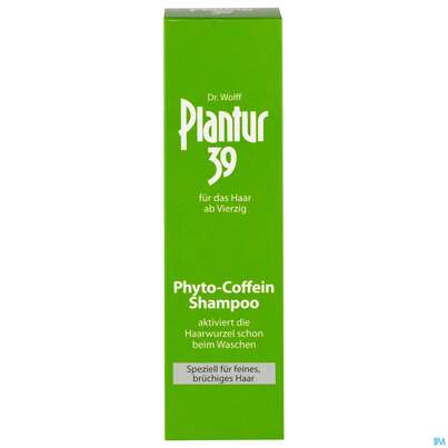 Sie sehen eine Packung Plantur 39 Coffein-Shampoo für feines, brüchiges Haar, 250 Milliliter, Produktbild: 01 Plantur 39 Coffein-Shampoo für feines, brüchiges Haar, 250 Milliliter, A-Nr.: 3275967 - 01