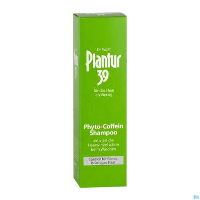 Sie sehen eine Packung Plantur 39 Coffein-Shampoo für feines, brüchiges Haar, 250 Milliliter, Produktbild: 03 Plantur 39 Coffein-Shampoo für feines, brüchiges Haar, 250 Milliliter, A-Nr.: 3275967 - 03