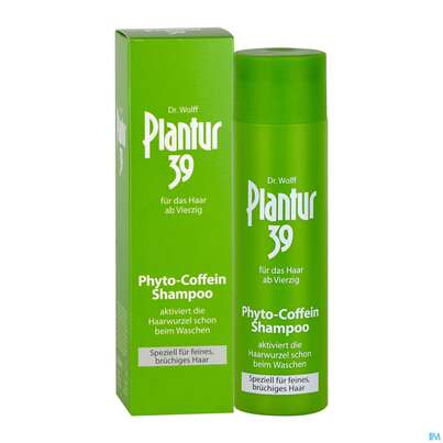Sie sehen eine Packung Plantur 39 Coffein-Shampoo für feines, brüchiges Haar, 250 Milliliter, Produktbild: 04 Plantur 39 Coffein-Shampoo für feines, brüchiges Haar, 250 Milliliter, A-Nr.: 3275967 - 04