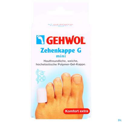 Sie sehen eine Packung Gehwol Zehenkappen G Mini Nr 64165 2st, Produktbild: 01 Gehwol Zehenkappen G Mini Nr 64165 2st, A-Nr.: 3280313 - 01