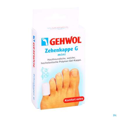 Sie sehen eine Packung Gehwol Zehenkappen G Mini Nr 64165 2st, Produktbild: 04 Gehwol Zehenkappen G Mini Nr 64165 2st, A-Nr.: 3280313 - 04