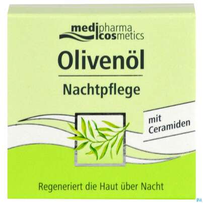 Sie sehen eine Packung Oliven Öl Nachtpflege , 50 Milliliter, Produktbild: 01 Oliven Öl Nachtpflege , 50 Milliliter, A-Nr.: 3204654 - 01