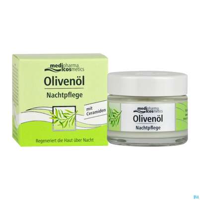 Sie sehen eine Packung Oliven Öl Nachtpflege , 50 Milliliter, Produktbild: 06 Oliven Öl Nachtpflege , 50 Milliliter, A-Nr.: 3204654 - 06