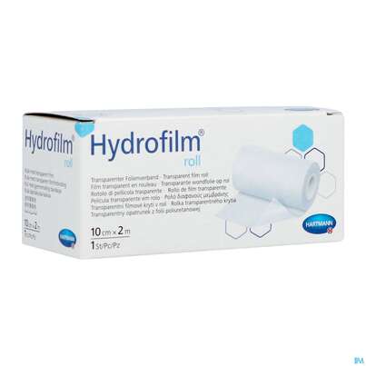 Sie sehen eine Packung Wundverband Fixierfolie Hydrofilm Roll Unsteril 2mx10cm 1st, Produktbild: 03 Wundverband Fixierfolie Hydrofilm Roll Unsteril 2mx10cm 1st, A-Nr.: 3289455 - 03