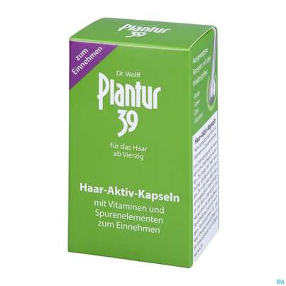 Sie sehen eine Packung Plantur 39 Haar-Aktiv-Kapseln, 60 Stück, Produktbild: 02 Plantur 39 Haar-Aktiv-Kapseln, 60 Stück, A-Nr.: 3319423 - 02