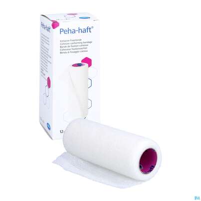 Sie sehen eine Packung Peha-haft Fixierbinde/latexfrei 4mx 12cm 1st, Produktbild: 07 Peha-haft Fixierbinde/latexfrei 4mx 12cm 1st, A-Nr.: 3328250 - 07