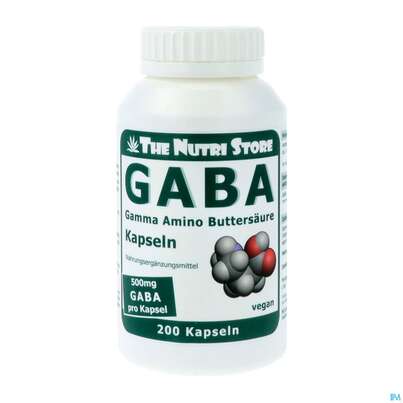 Sie sehen eine Packung Gaba Kapseln/500mg Vegan -hirundo 200st, Produktbild: 02 Gaba Kapseln/500mg Vegan -hirundo 200st, A-Nr.: 3298715 - 02