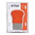 Sie sehen eine Packung Laus-nissen Kamm Metall Nyda 1st, Produktbild: 02 Laus-nissen Kamm Metall Nyda 1st, A-Nr.: 3334718 - 02