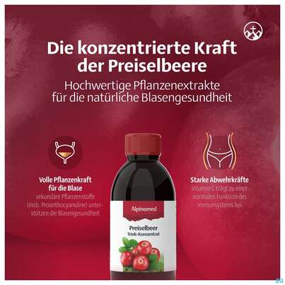 Sie sehen eine Packung ALPINAMED PREISELBEER TRIKON, 100 Milliliter, Produktbild: 07 ALPINAMED PREISELBEER TRIKON, 100 Milliliter, A-Nr.: 3326357 - 07