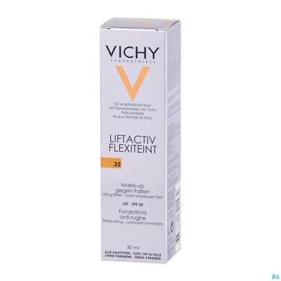 Sie sehen eine Packung VICHY LIFTACTIV FLEXITEINT35, 30 Milliliter, Produktbild: 02 VICHY LIFTACTIV FLEXITEINT35, 30 Milliliter, A-Nr.: 3392302 - 02