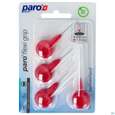 Sie sehen eine Packung Zahnbuersten Paro Flexigrip 1,9mm Rot 4st, Produktbild: 01 Zahnbuersten Paro Flexigrip 1,9mm Rot 4st, A-Nr.: 2652698 - 01