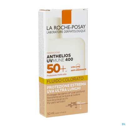 Sie sehen eine Packung La Roche-Posay Anthelios Invisible Fluid Getönt UVMune 400 LSF 50+, 50 Milliliter, Produktbild: 02 La Roche-Posay Anthelios Invisible Fluid Getönt UVMune 400 LSF 50+, 50 Milliliter, A-Nr.: 5572020 - 02