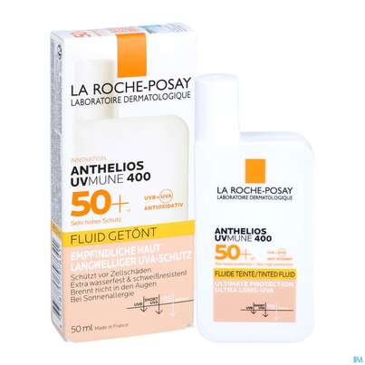 Sie sehen eine Packung La Roche-Posay Anthelios Invisible Fluid Getönt UVMune 400 LSF 50+, 50 Milliliter, Produktbild: 04 La Roche-Posay Anthelios Invisible Fluid Getönt UVMune 400 LSF 50+, 50 Milliliter, A-Nr.: 5572020 - 04