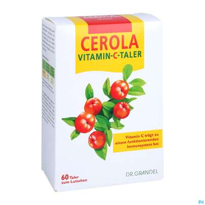 Sie sehen eine Packung Vitamin C Cerola Taler Dr.grandel Nr.11 60st, Produktbild: 03 Vitamin C Cerola Taler Dr.grandel Nr.11 60st, A-Nr.: 2525830 - 03