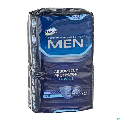 Sie sehen eine Packung Inkontinenz Tena/for Men Level 1 24st, Produktbild: 04 Inkontinenz Tena/for Men Level 1 24st, A-Nr.: 3460593 - 04