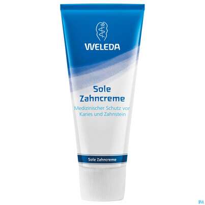 Sie sehen eine Packung Zahnpaste Weleda Sole-creme 75ml, Produktbild: 01 Zahnpaste Weleda Sole-creme 75ml, A-Nr.: 3441532 - 01
